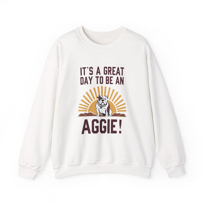 Adult Crewneck Sweatshirt \ It's a Great Day to be a Aggie! \ GDA4