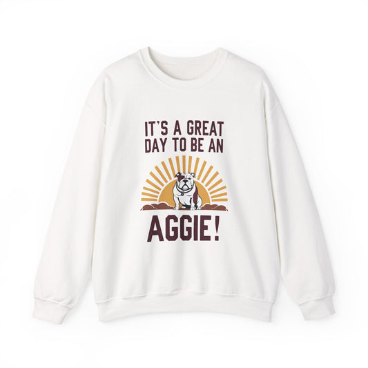 Adult Crewneck Sweatshirt \ It's a Great Day to be a Aggie! \ GDA4