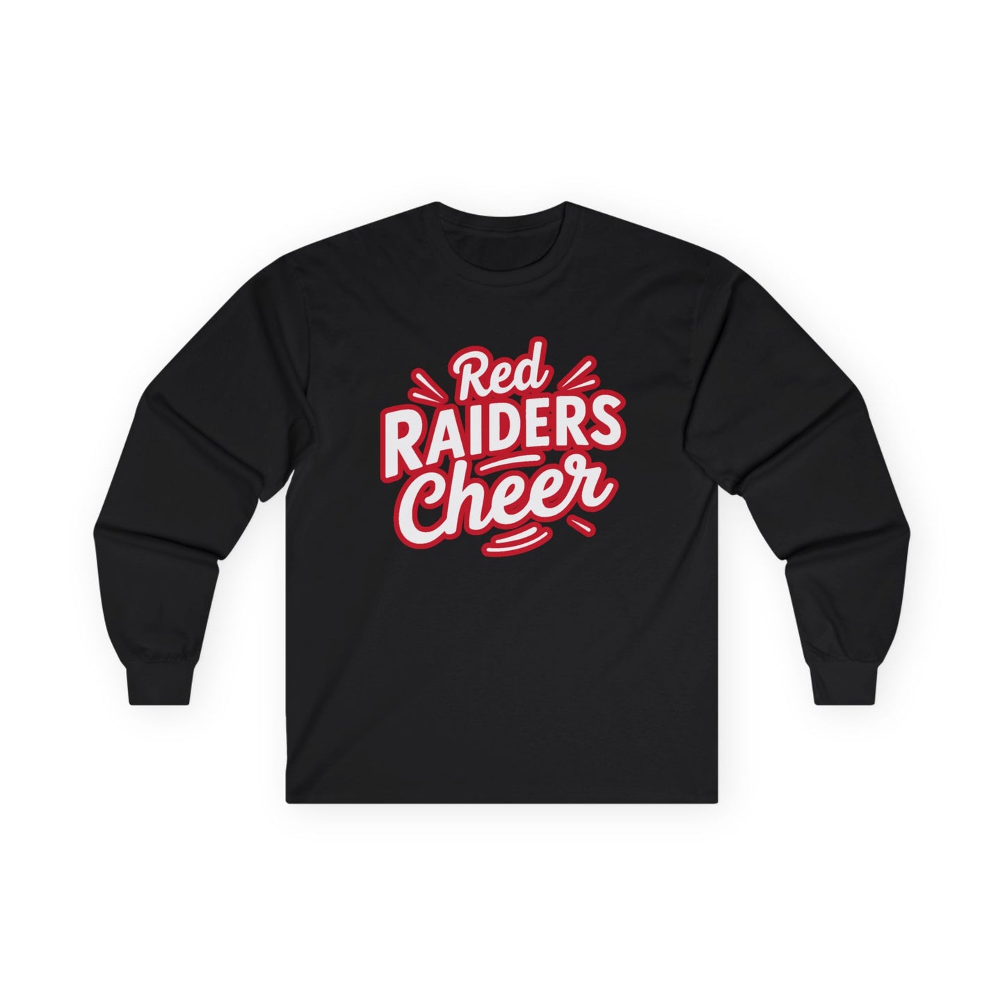Adult Long Sleeve Tee \ Marion County Red Raiders Cheer \ MCC1