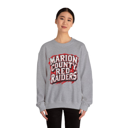 Adult Crewneck Sweatshirt \ Marion County Red Raiders \ MC1