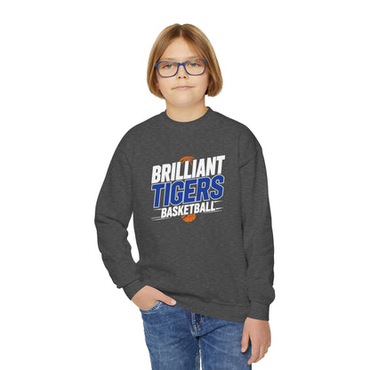 Youth Crewneck Sweatshirt \ Brilliant Tigers Basketball \ BTBK1