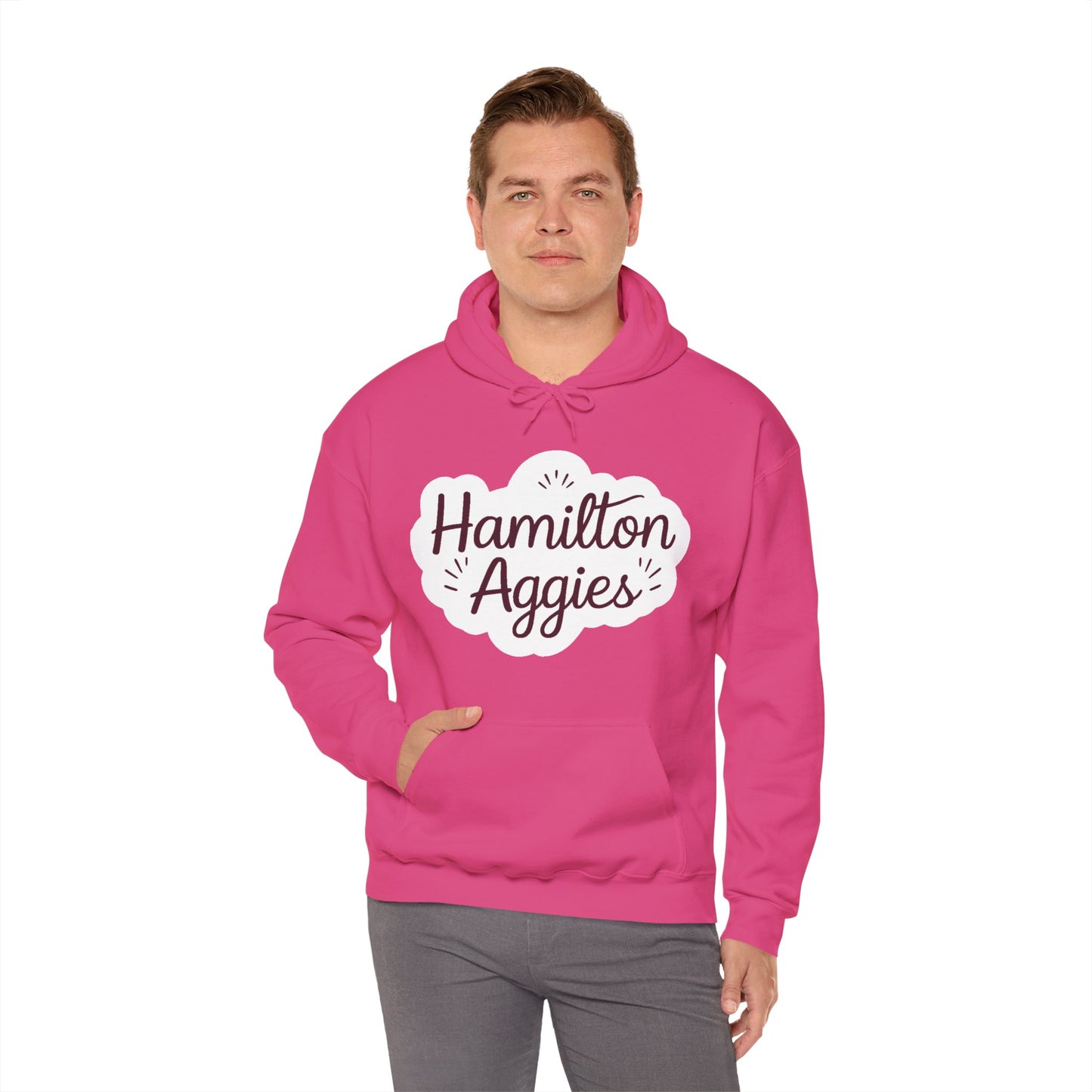 Adult Hoodie Sweatshirt \ Hamilton Aggies \ HAG1