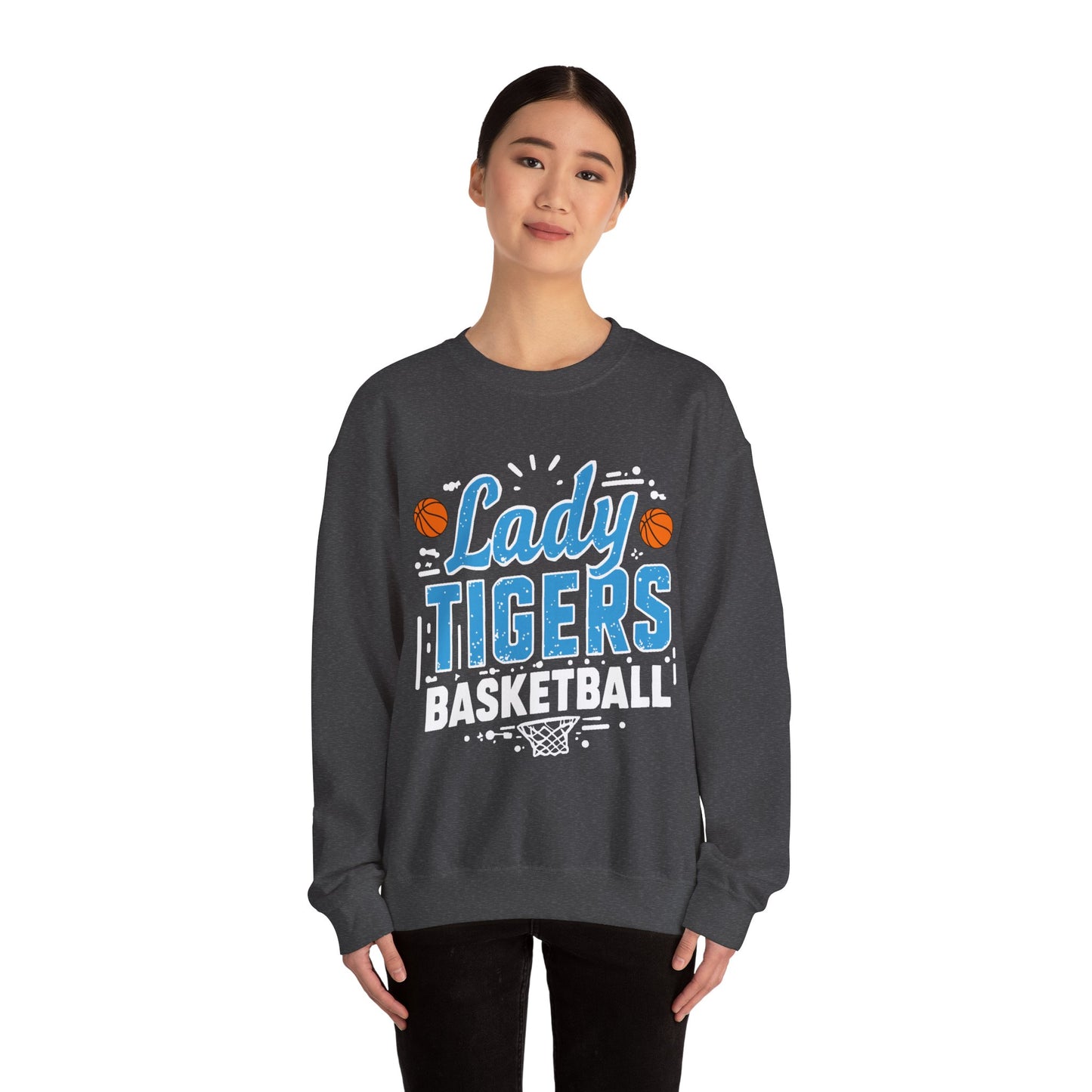 Adult Crewneck Sweatshirt \ Brilliant Tigers Basketball \ BTBKG1