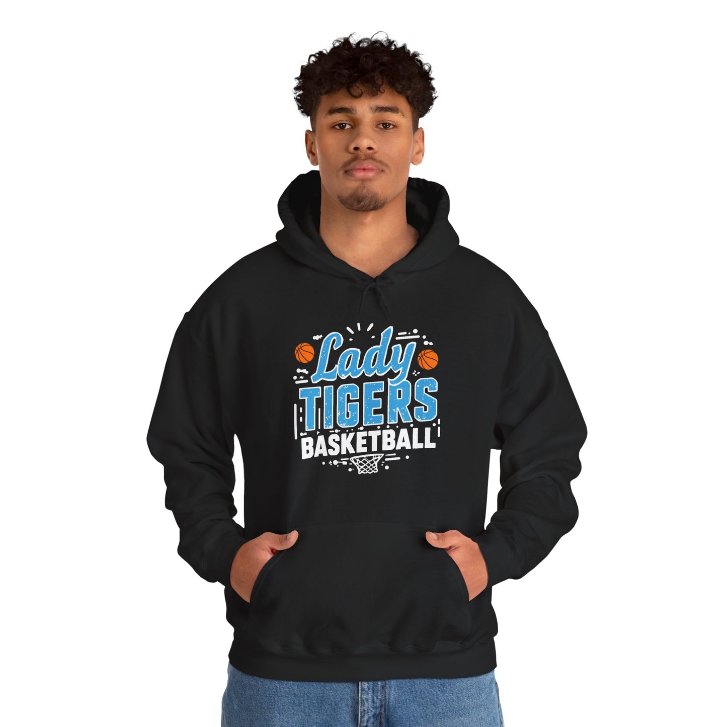 Adult Hoodie Sweatshirt \ Brilliant Tigers Basketball \ BTBKG1