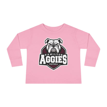 Toddler Long Sleeve Tee \ Hamilton Aggies Football \ HAF2