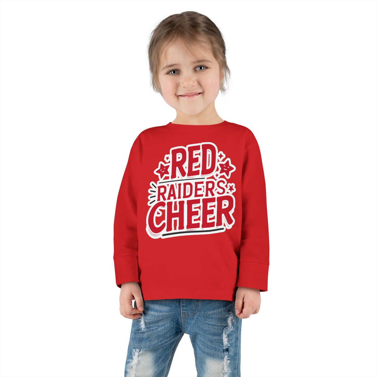 Toddler Long Sleeve Shirt \ Marion County Red Raiders Cheer \ MCC2