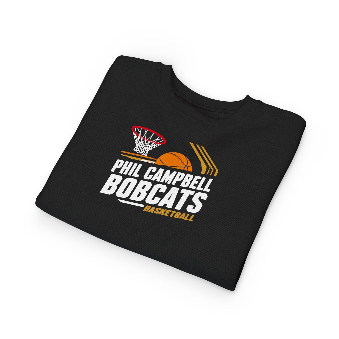 Toddler Crewneck Sweatshirt \ Phil Campbell Bobcats Basketball \ PCBBK1