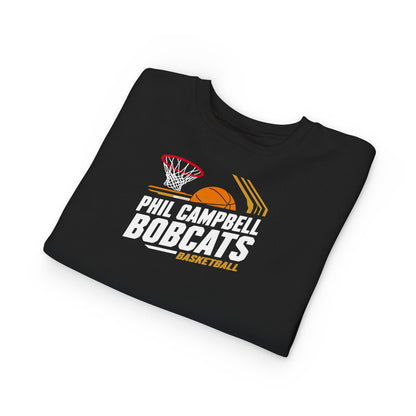 Toddler Crewneck Sweatshirt \ Phil Campbell Bobcats Basketball \ PCBBK1