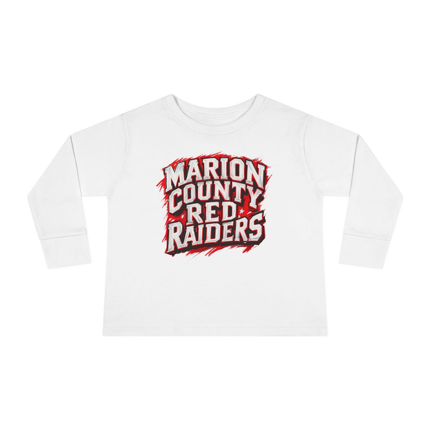 Toddler Long Sleeve Tee \ Marion County Red Raiders \ MC1