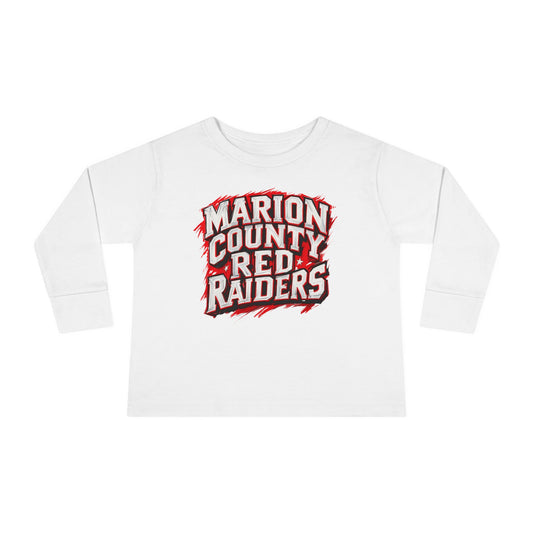 Toddler Long Sleeve Tee \ Marion County Red Raiders \ MC1
