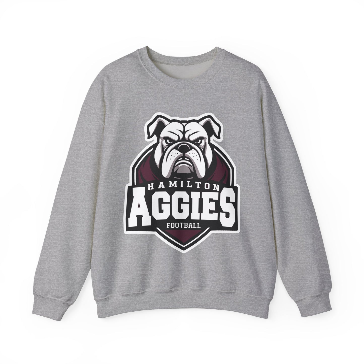 Adult Crewneck Sweatshirt \ Hamilton Aggies Football \ HAF2