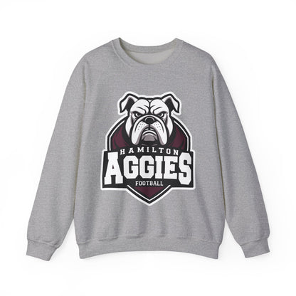 Adult Crewneck Sweatshirt \ Hamilton Aggies Football \ HAF2