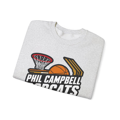 Adult Crewneck Sweatshirt \ Phil Campbell Bobcats Basketball \ PCBBK1