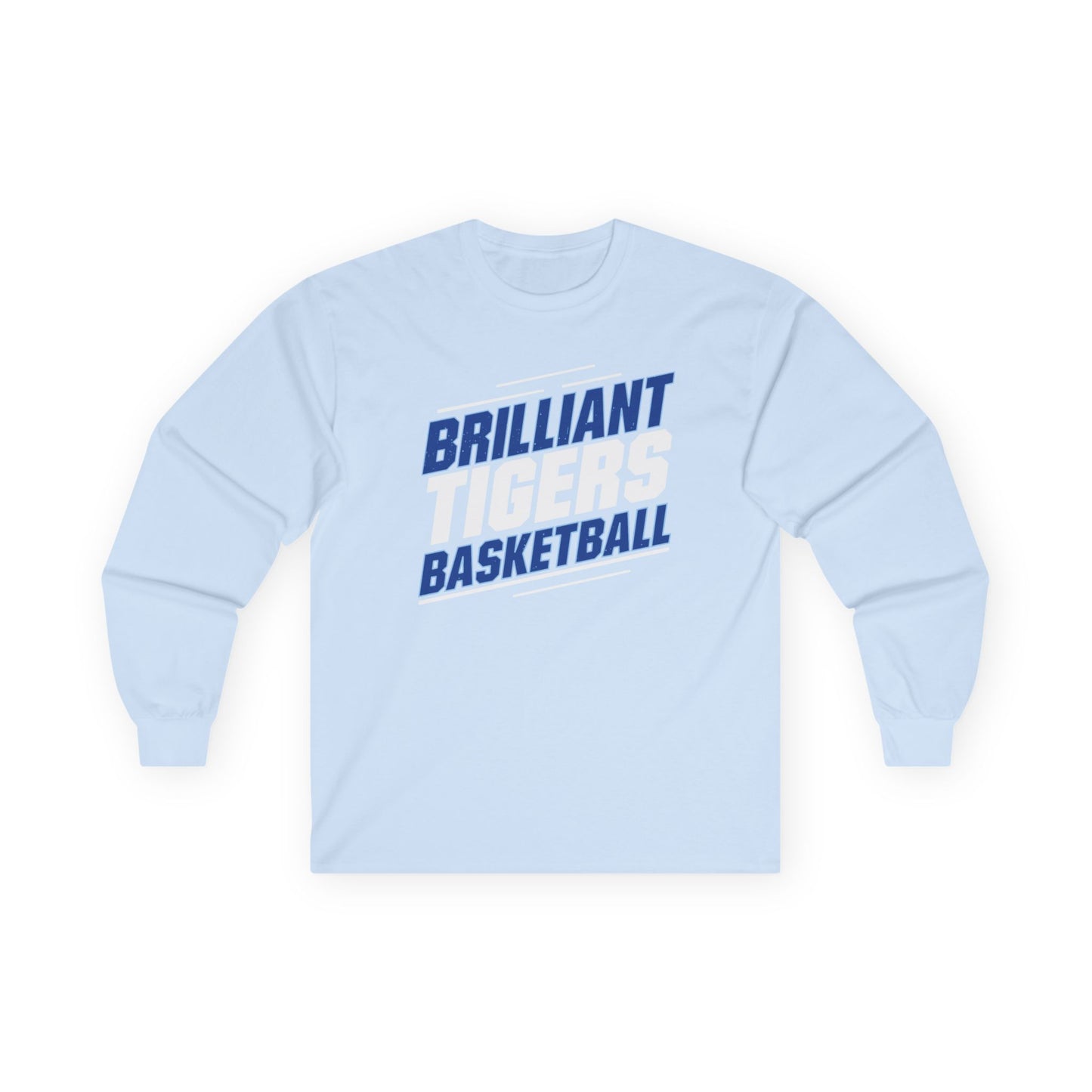 Adult Long Sleeve Tee \ Brilliant Tigers Basketball \ BTBK2