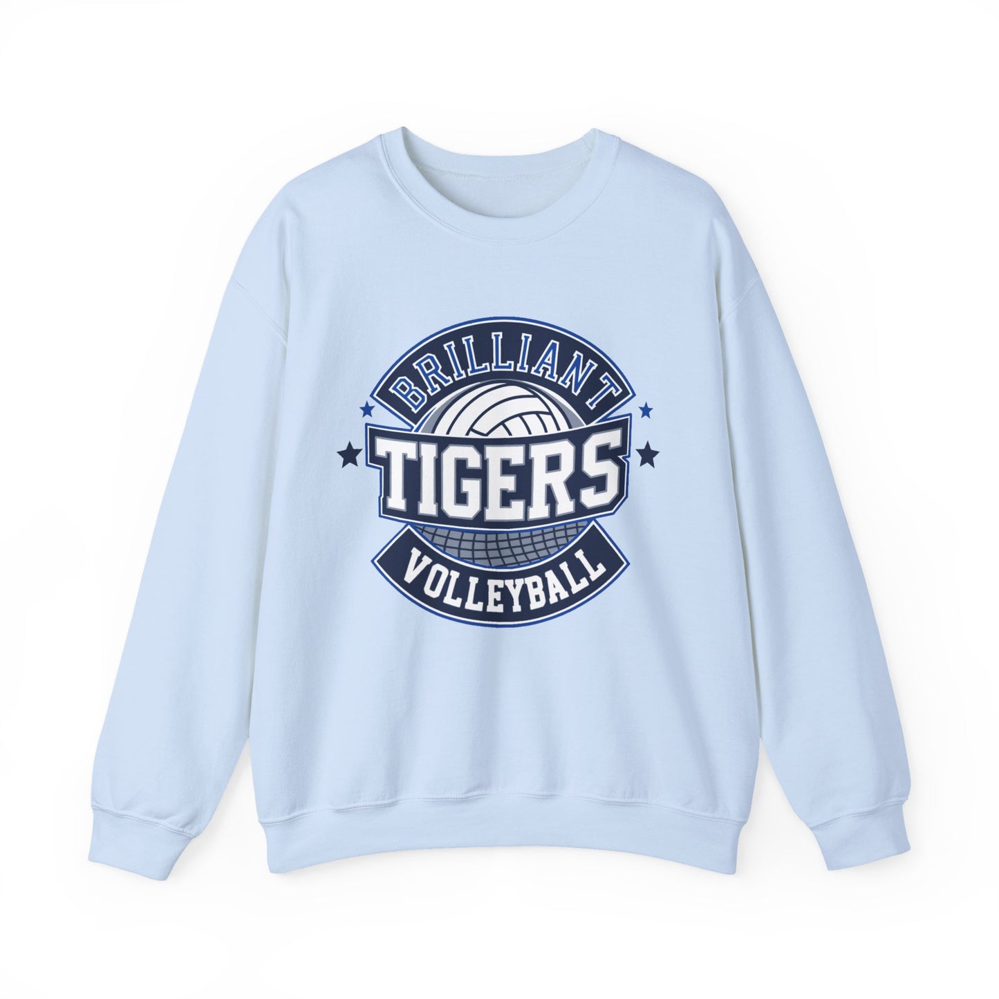 Adult Crewneck Sweatshirt \ Brilliant Tigers Volleyball \ BTV1
