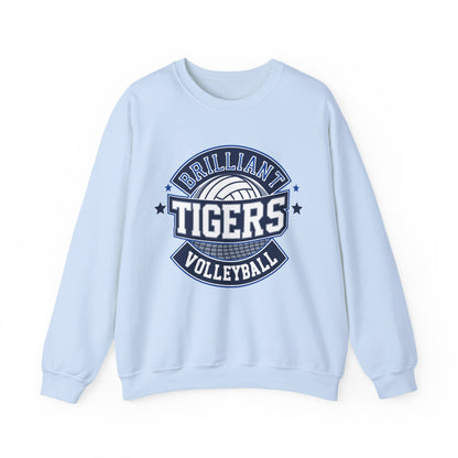 Adult Crewneck Sweatshirt \ Brilliant Tigers Volleyball \ BTV1