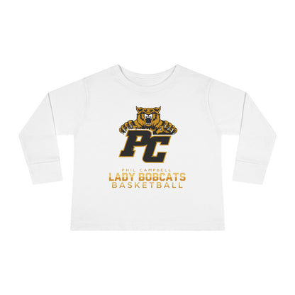 Toddler Long Sleeve Tee \ Phil Campbell Bobcats Basketball \ PCBBKG1