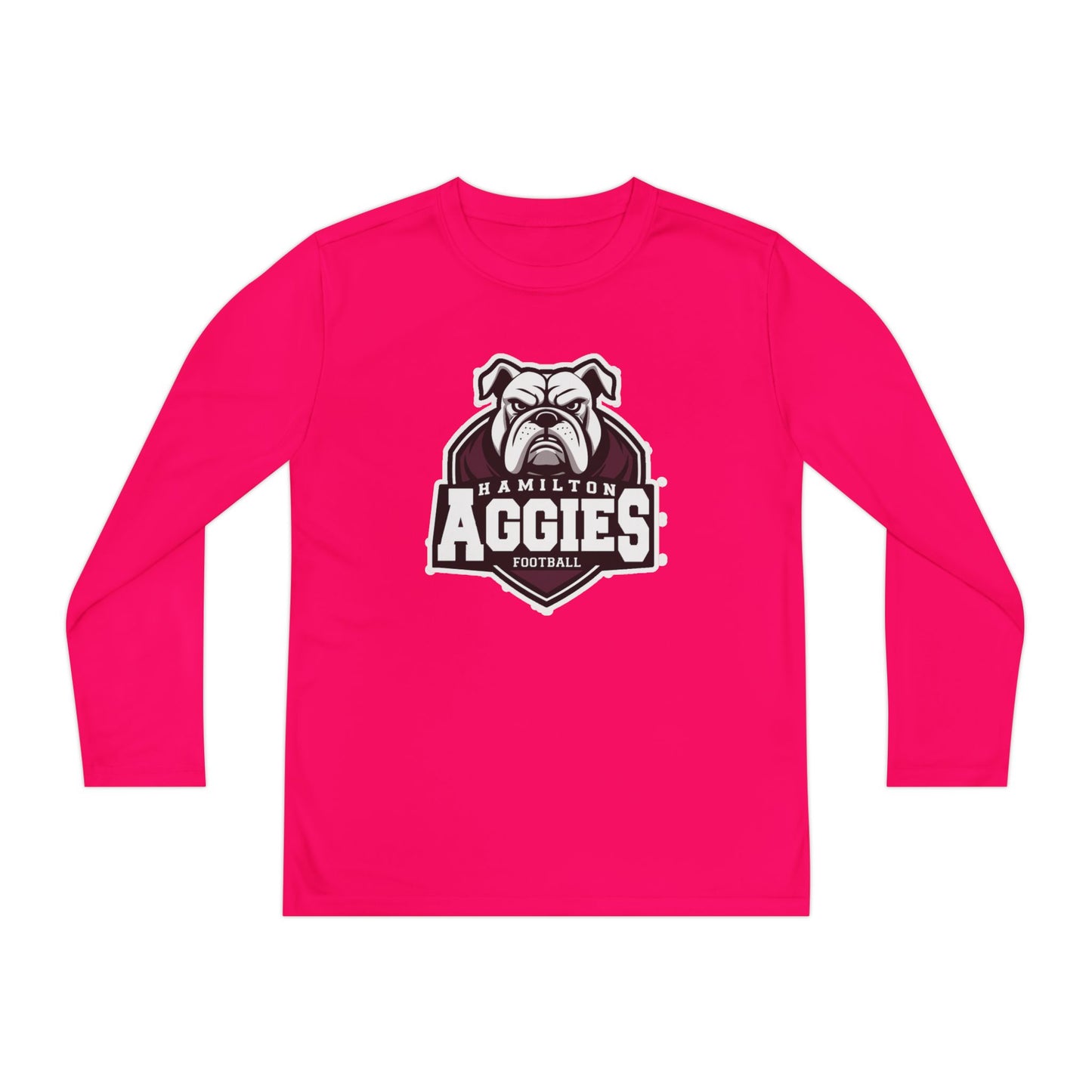 Youth Long Sleeve Tee \ Hamilton Aggies Football \ HAF2