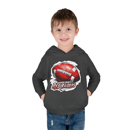 Toddler  Hoodie Sweatshirt \ Marion County Red Raiders Football \ MCF1
