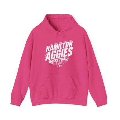 Adult Hoodie Sweatshirt \ Hamilton Aggies Basketball \ HABB2