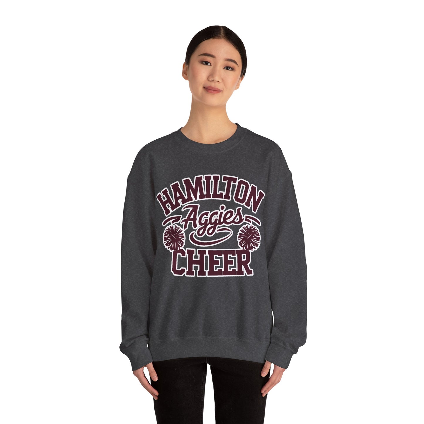 Adult Crewneck Sweatshirt \ Hamilton Aggies Cheer \ HAC2