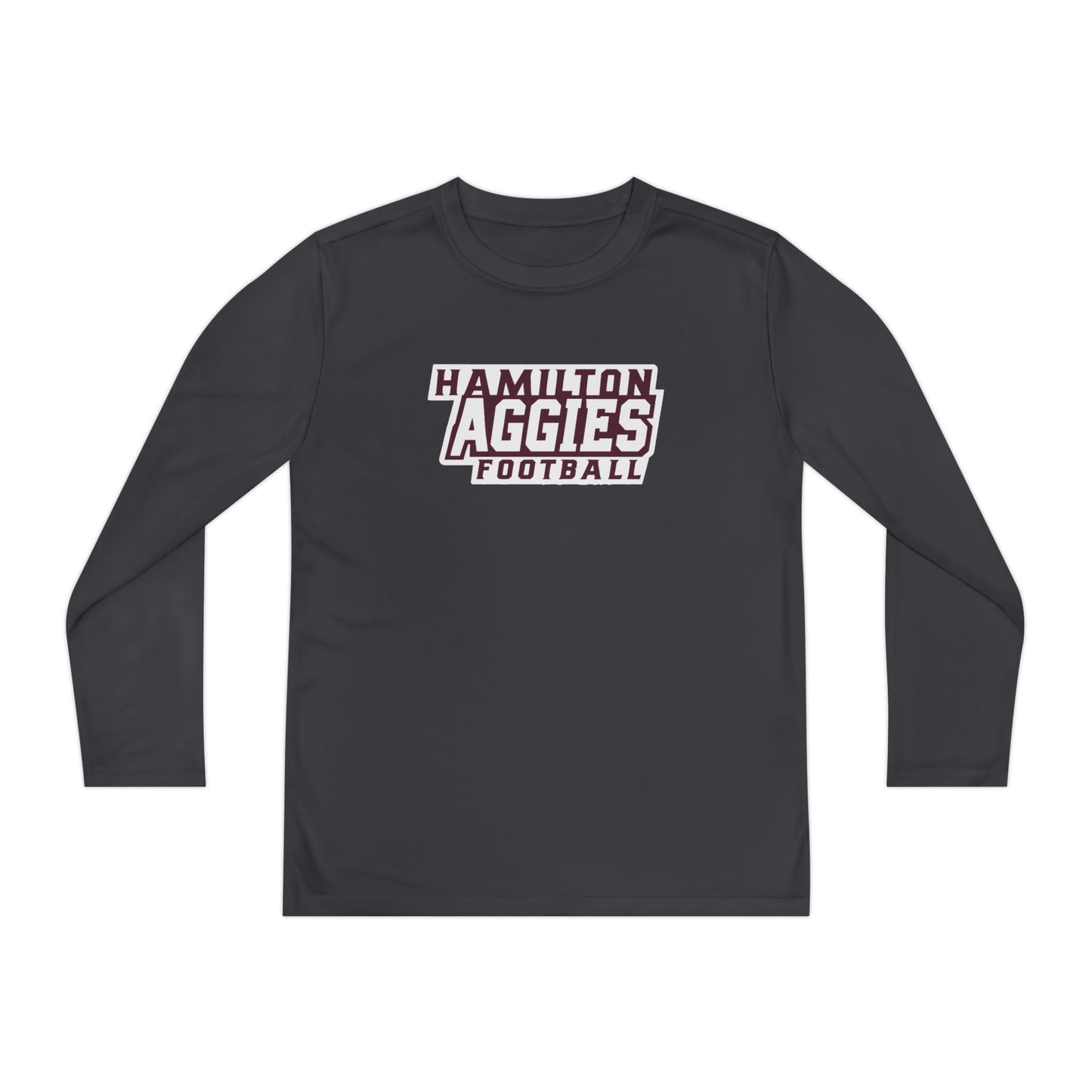 Youth Long Sleeve Tee \ Hamilton Aggies Football \ HAF1