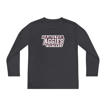 Youth Long Sleeve Tee \ Hamilton Aggies Football \ HAF1