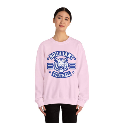 Adult Crewneck Sweatshirt \ Brilliant Tigers Football \ BTF2