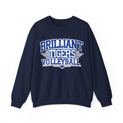 Adult Crewneck Sweatshirt \ Brilliant Tigers Volleyball \ BTV2