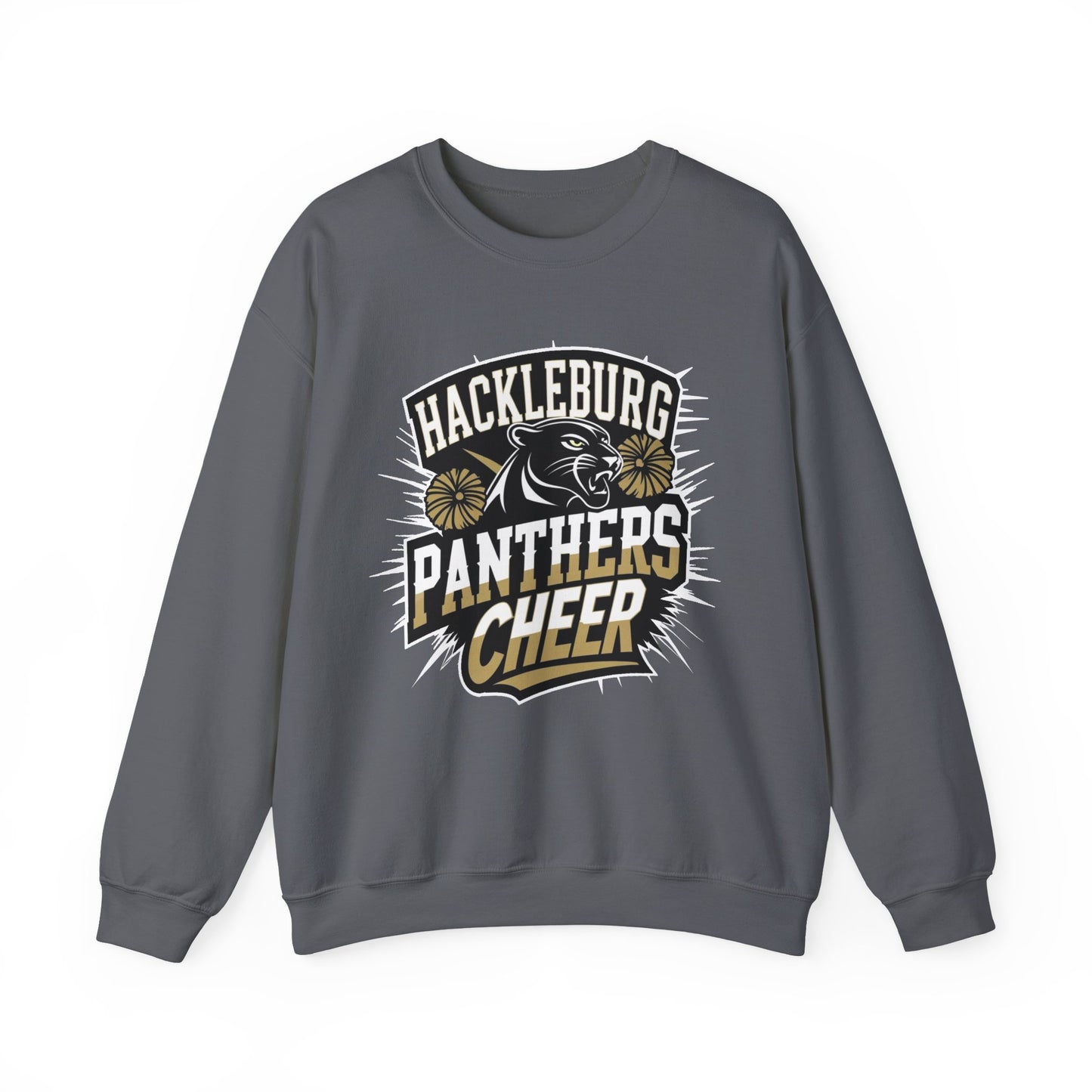 Adult Crewneck Sweatshirt \ Hackleburg Panthers Cheer \ HPC1
