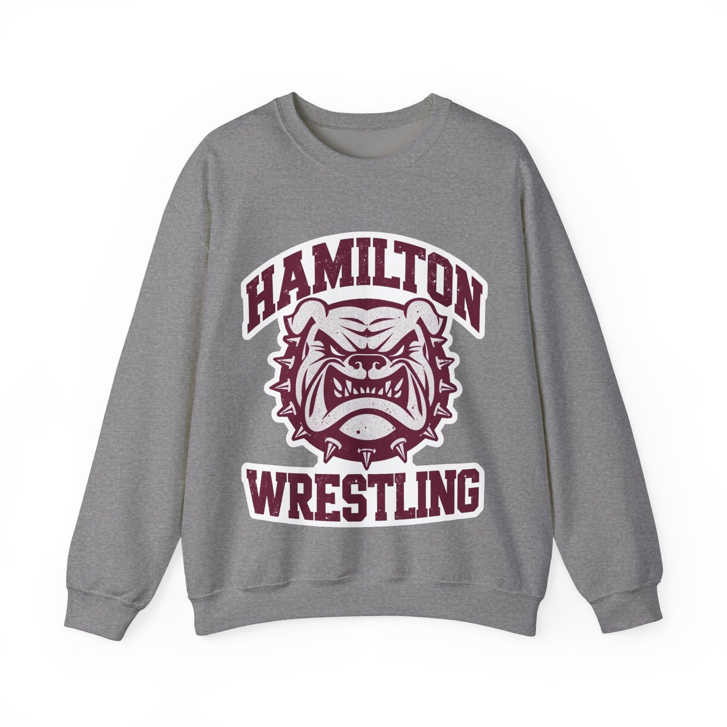 Adult Crewneck Sweatshirt \ Hamilton Aggies Wrestling \ HAW2