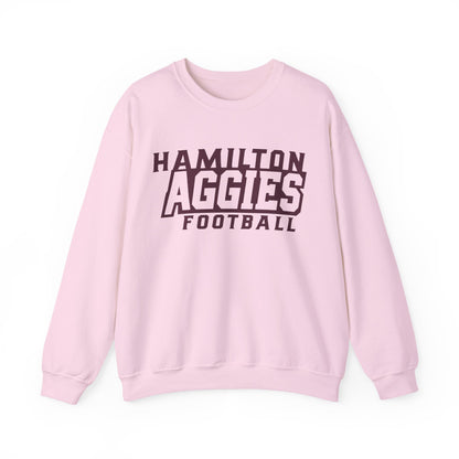 Adult Crewneck Sweatshirt \ Hamilton Aggies Football \ HAF1