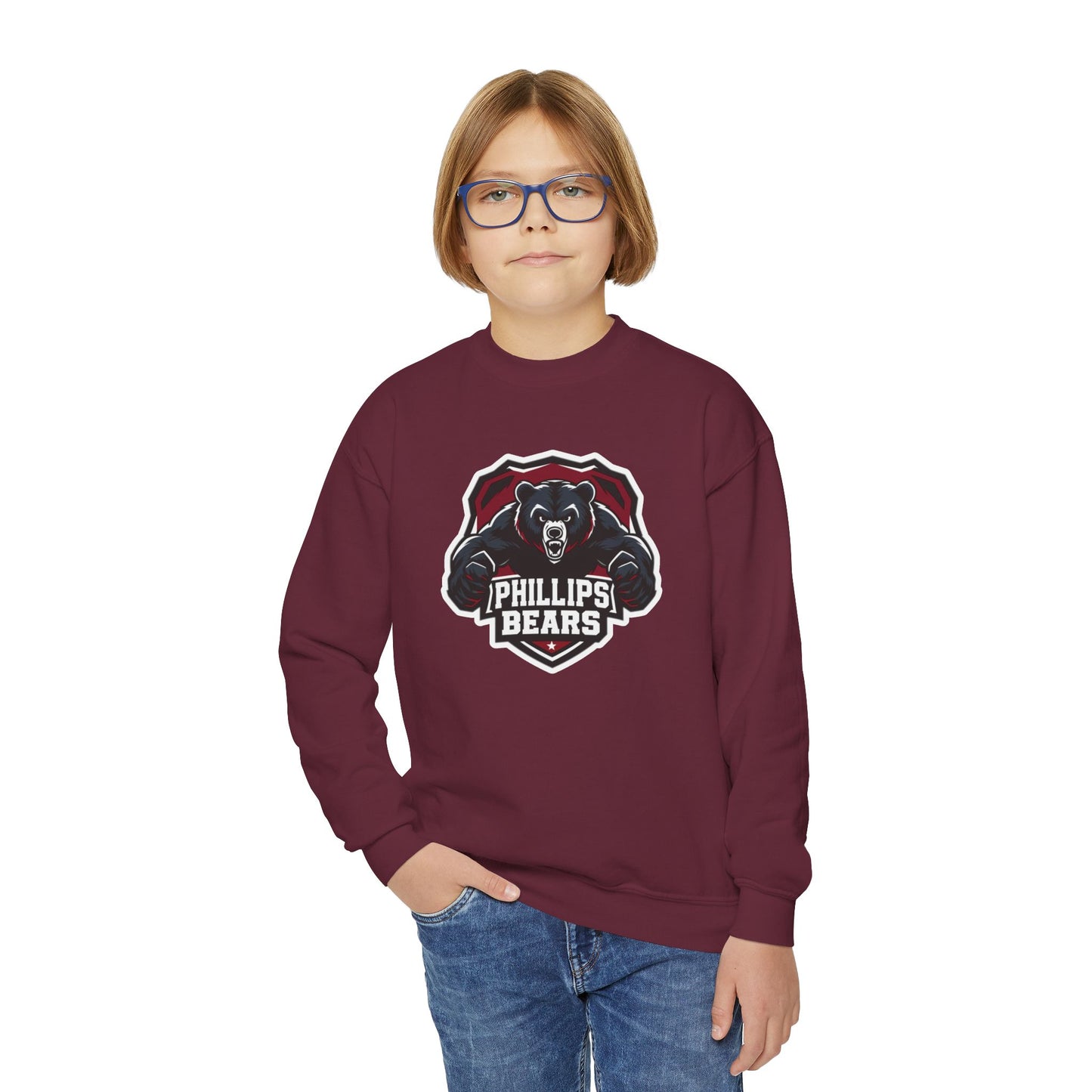 Youth Crewneck Sweatshirt \ Phillips Bears \ PB2