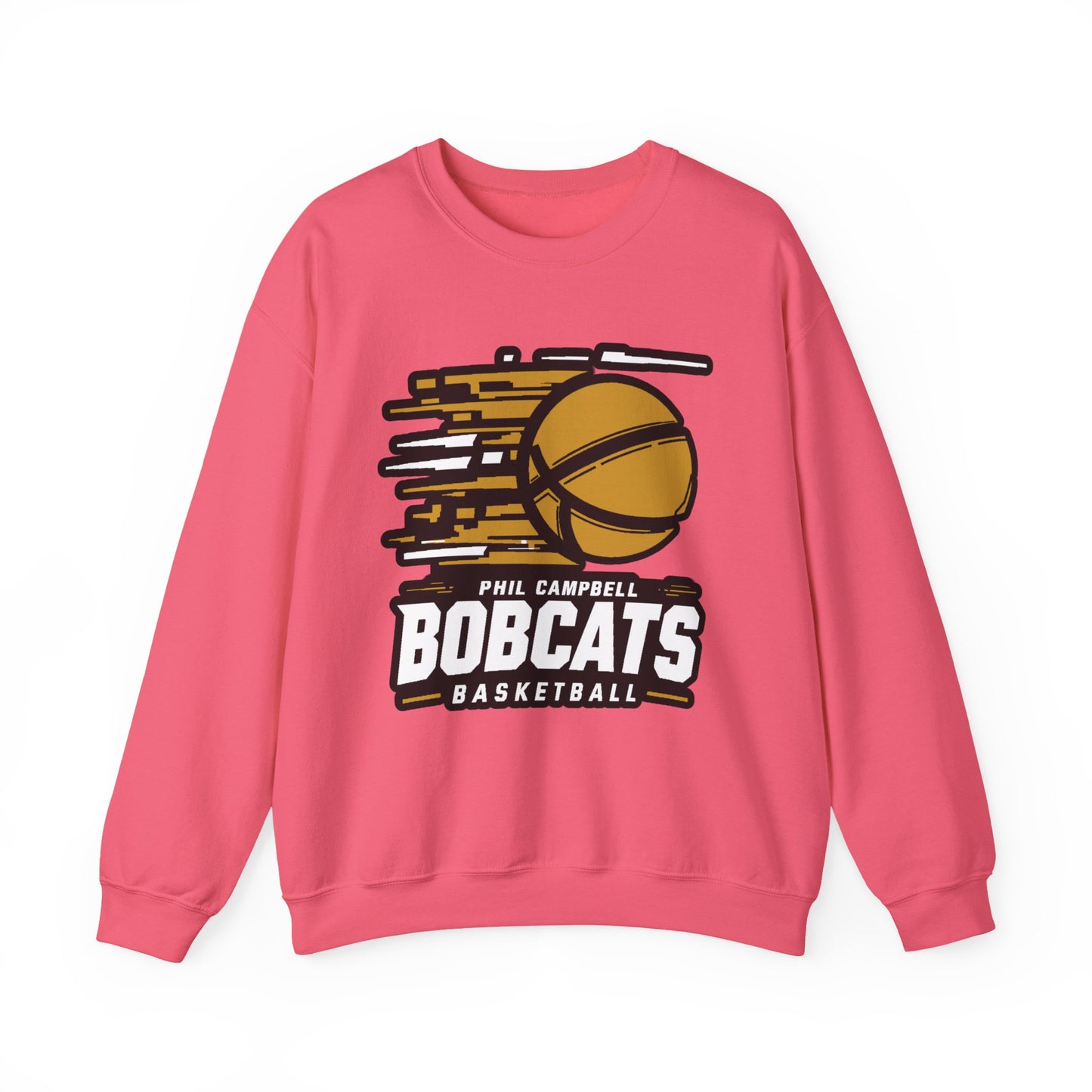 Adult Crewneck Sweatshirt \ Phil Campbell Bobcats Basketball \ PCBBK2