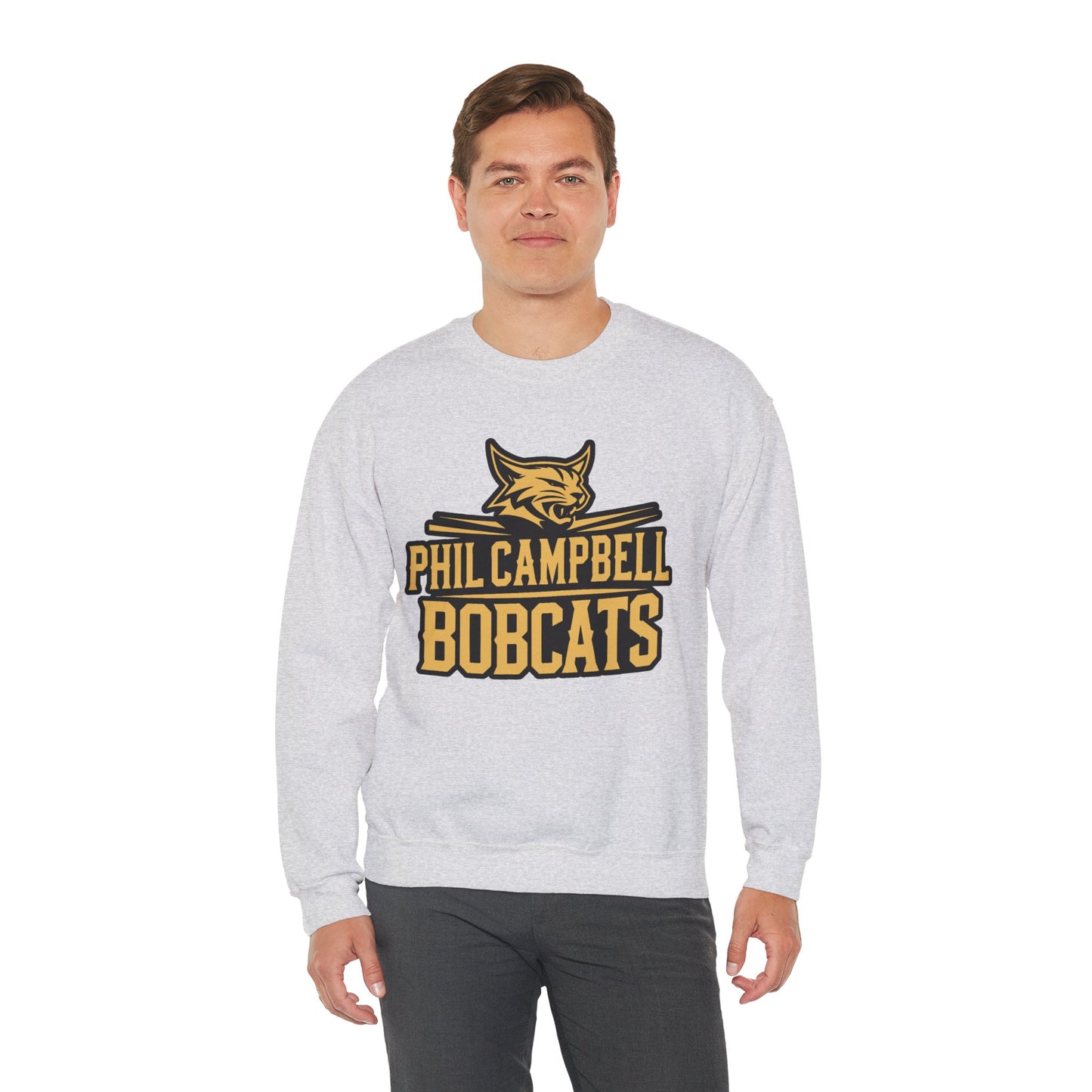 Adult Crewneck Sweatshirt \ Phil Campbell Bobcats \ PCB2
