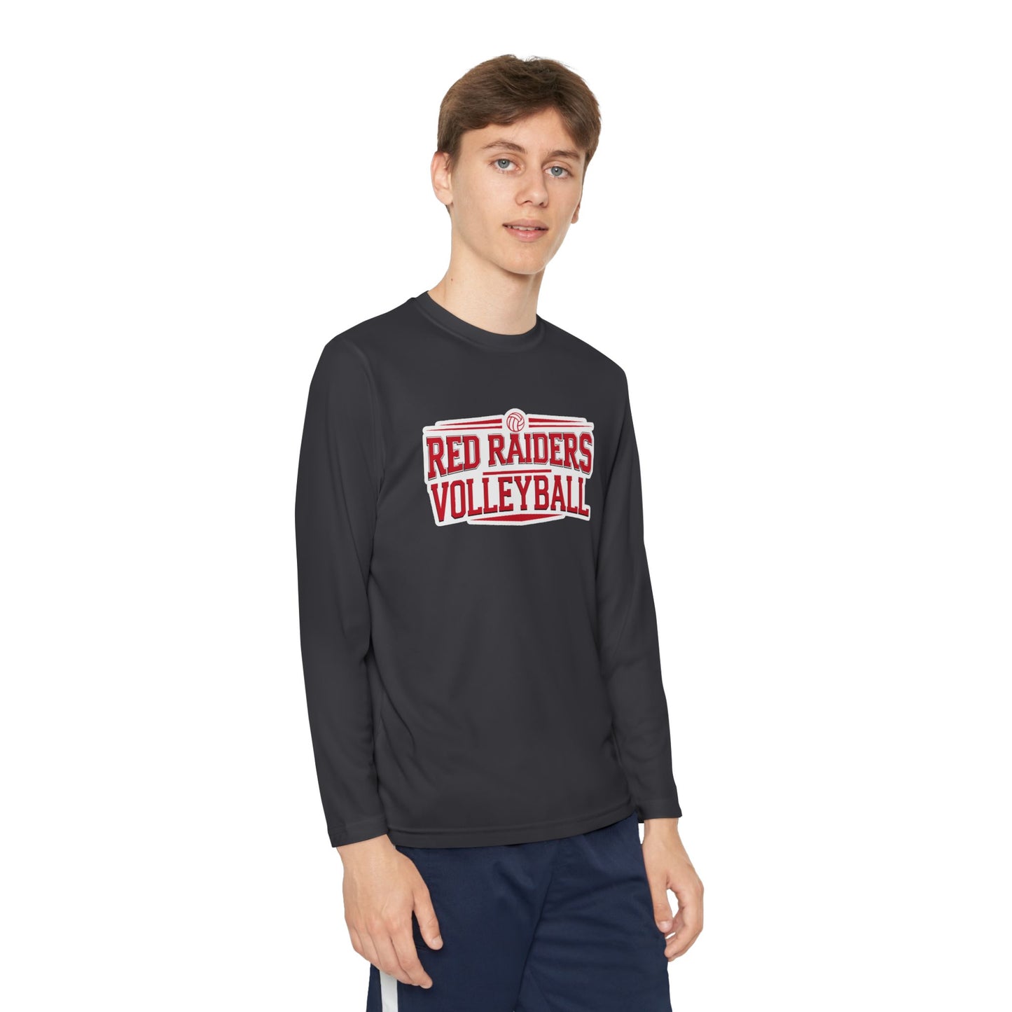 Youth Long Sleeve Tee \ Marion County Red Raiders Volleyball \ MCV2