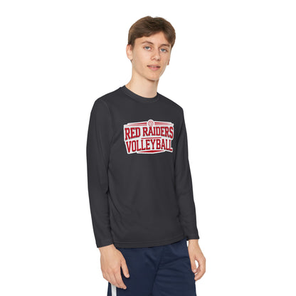 Youth Long Sleeve Tee \ Marion County Red Raiders Volleyball \ MCV2