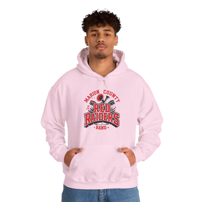 Adult Hoodie Sweatshirt \ Marion County Red Raiders Band \ MCB2