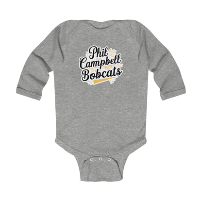 Long Sleeve Baby Bodysuit \ Phil Campbell Bobcats \ PCBG2