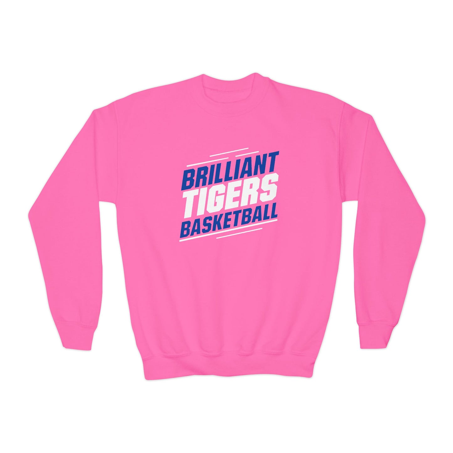 Youth Crewneck Sweatshirt \ Brilliant Tigers Basketball \ BTBK2