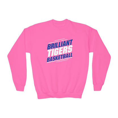 Youth Crewneck Sweatshirt \ Brilliant Tigers Basketball \ BTBK2