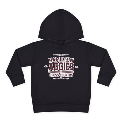 Toddler Hoodie Sweatshirt \ Hamilton Aggies Cross-Country \ HCC1