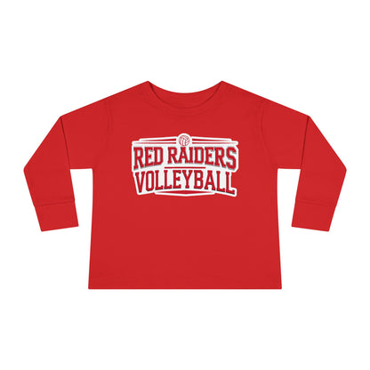 Toddler Long Sleeve Tee \ Marion County Red Raiders Volleyball \ MCV2