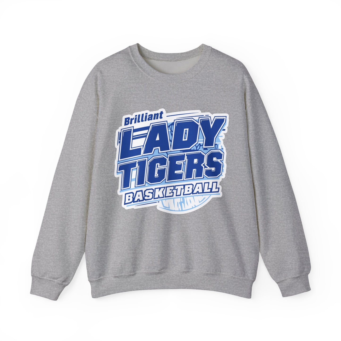 Adult Crewneck Sweatshirt \ Brilliant Tigers Basketball \ BTBKG2
