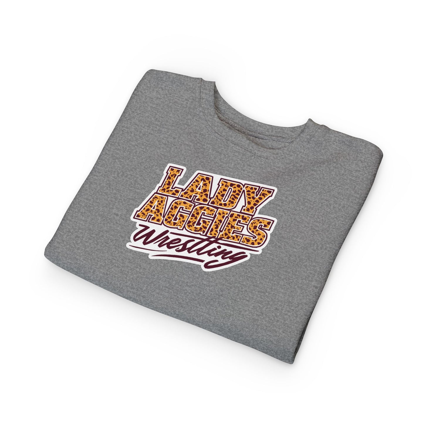 Toddler Crewneck Sweatshirt \ Hamilton Aggies Wrestling \ HAWG3