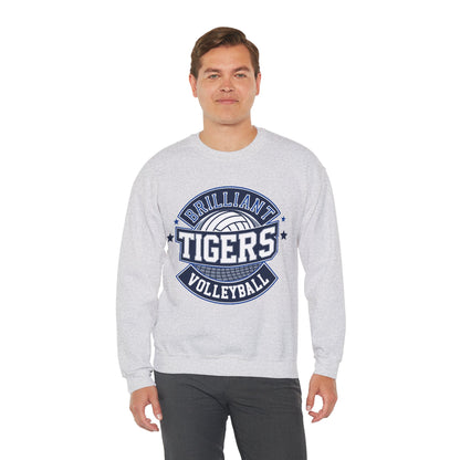 Adult Crewneck Sweatshirt \ Brilliant Tigers Volleyball \ BTV1