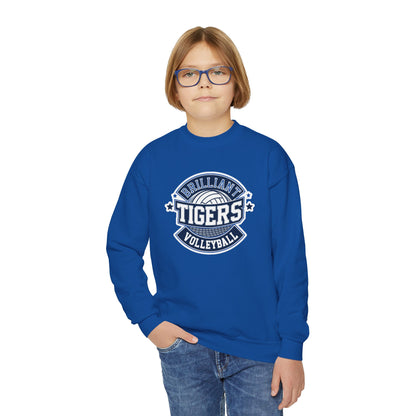 Youth Crewneck Sweatshirt \ Brilliant Tigers Volleyball \ BTV1