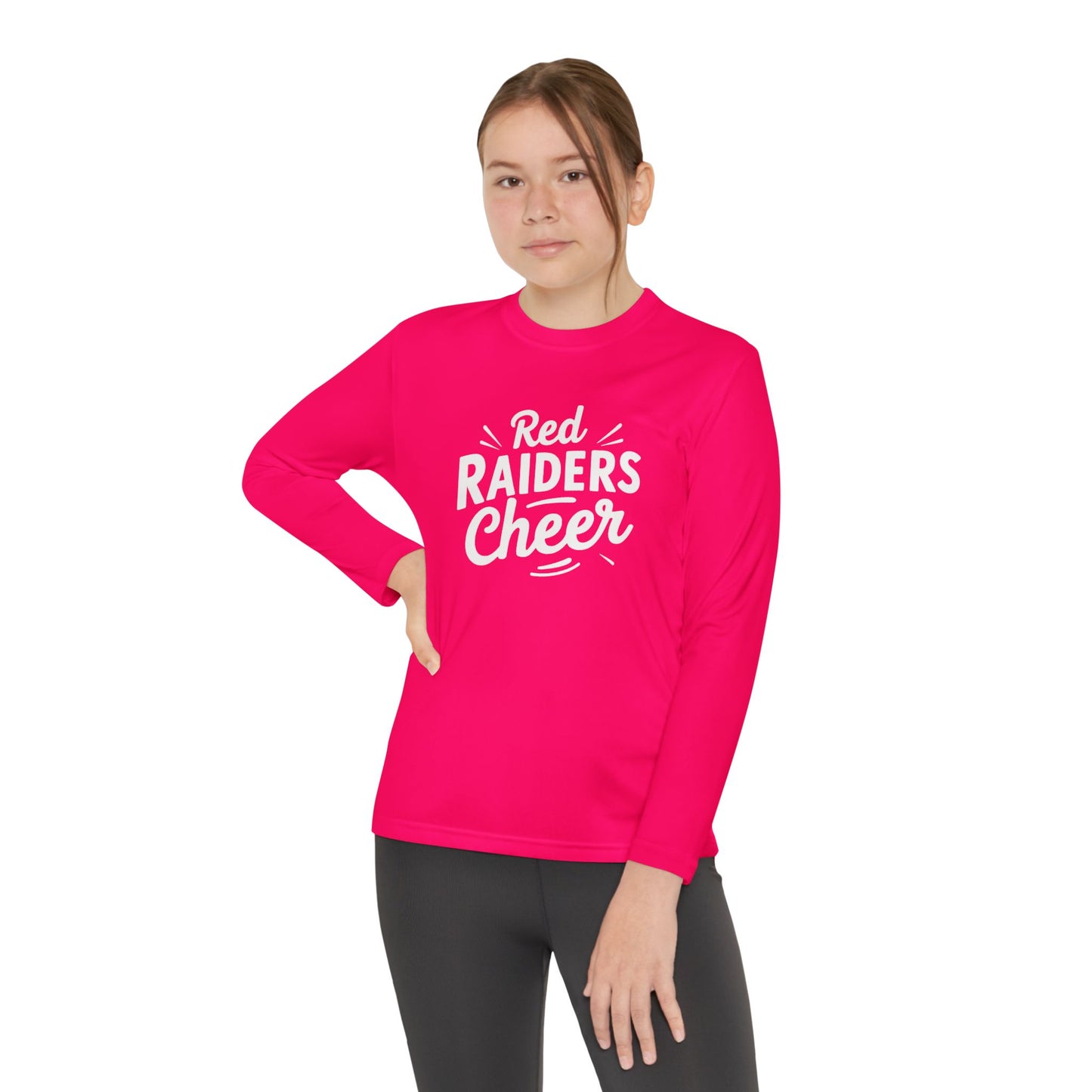 Youth Long Sleeve Tee \ Marion County Red Raiders Cheer \ MCC1