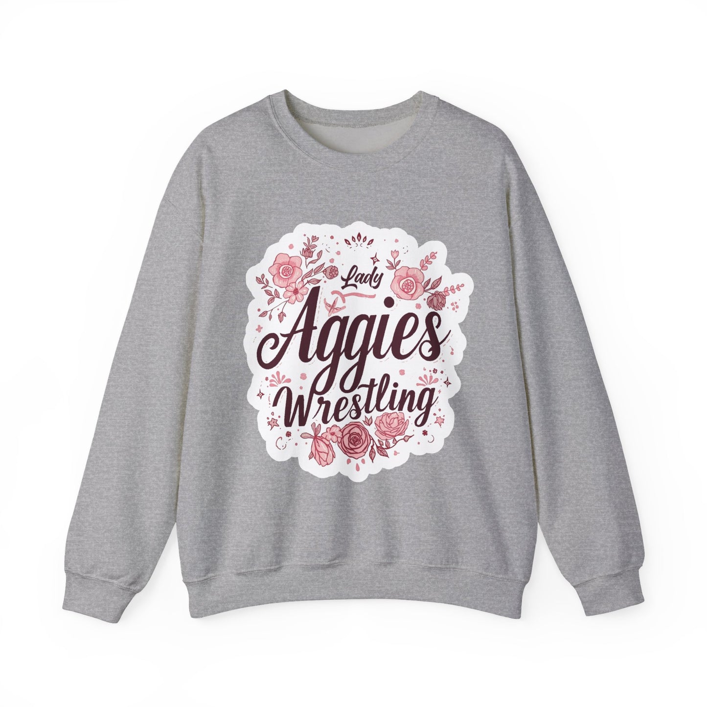 Adult Crewneck Sweatshirt \ Hamilton Aggies Wrestling \ HAWG1