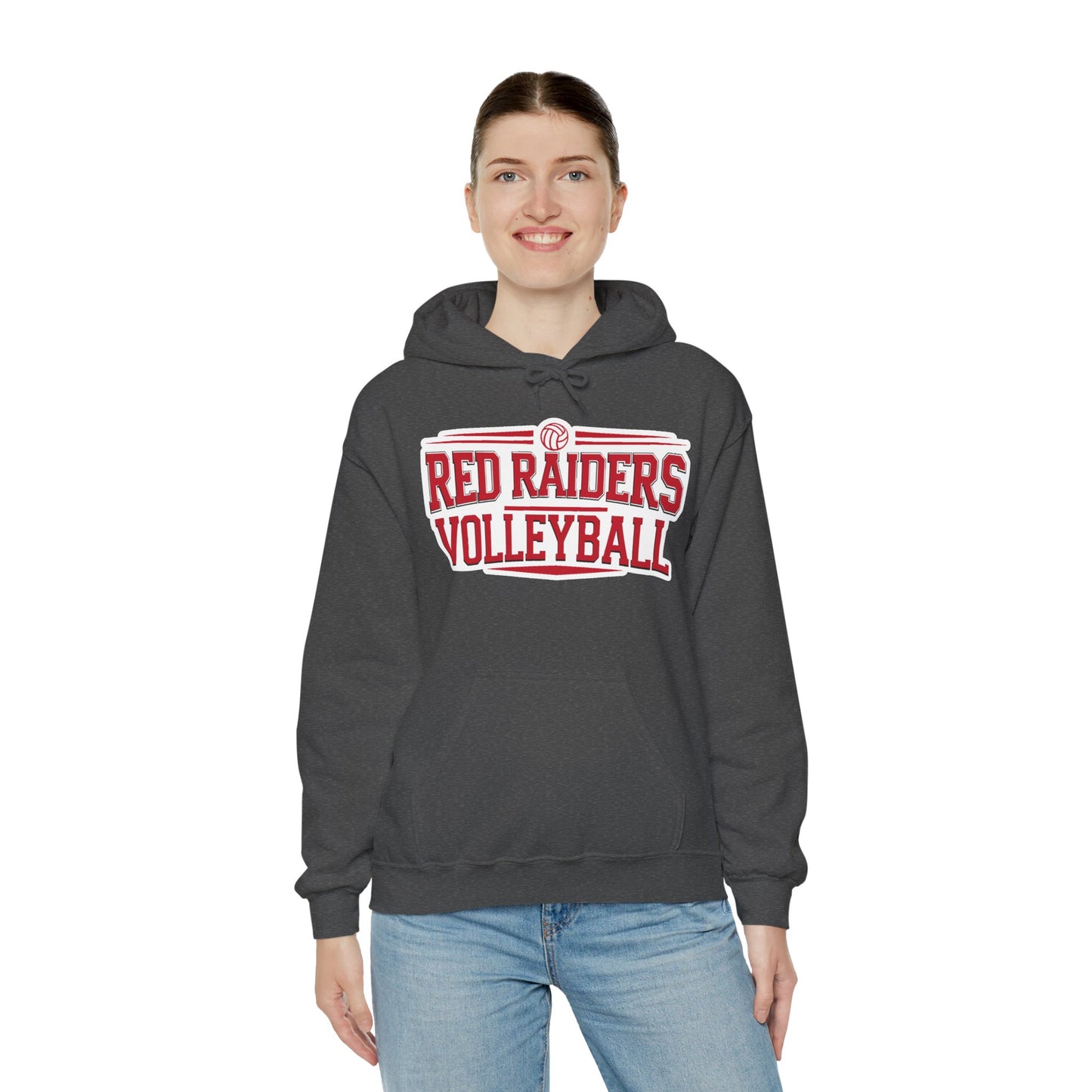 Adult Hoodie Sweatshirt \ Marion County Red Raiders Volleyball \ MCV2